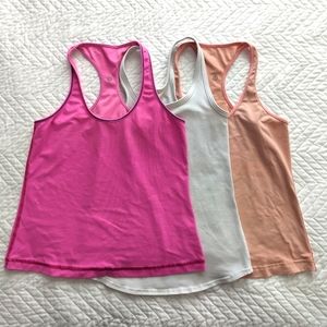 Lot of 3 Lululemon tanks